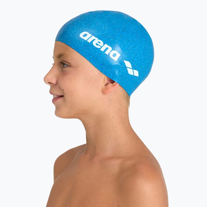 Kinder-Schwimmkappe arena Silicone Cap Jr blue multi 3