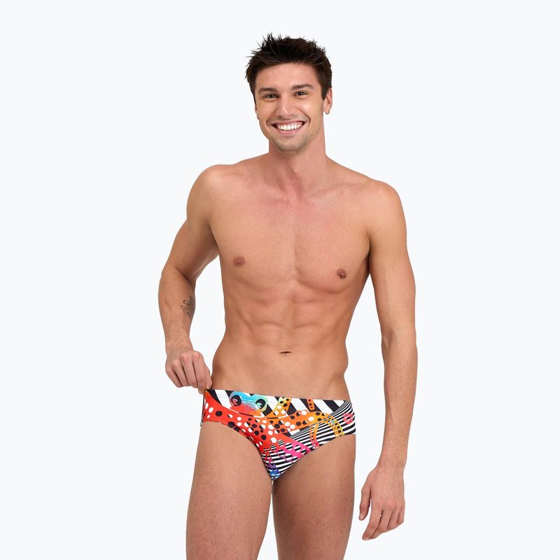 Herren Badehose Arena Crazy Octopus Swim Briefs bunt 6378 4