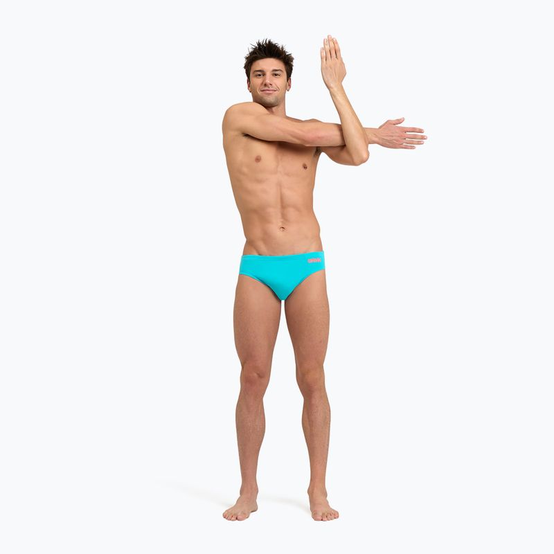Herren Badehose arena Team Swim Briefs Solid blau-orange 4773/84