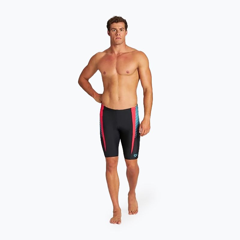 Men's arena Threefold Jammer R schwarz/schwarz/anguria Bademode