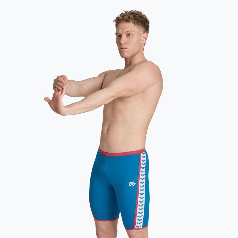 Men's arena Swim Solid Jammer blau cosmo/astro rot 2