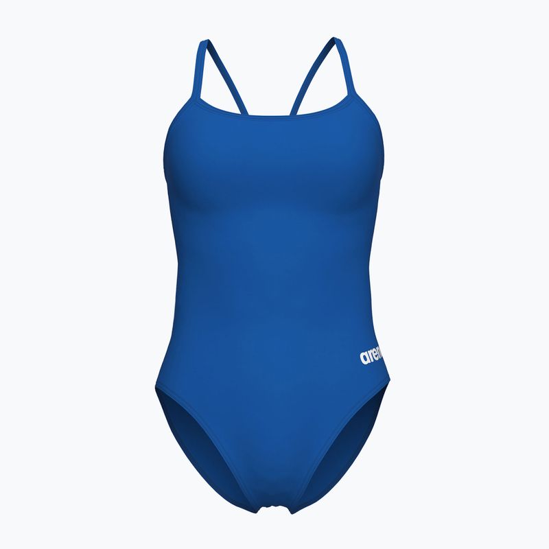 Einteiliger Badeanzug arena Lace Back Solid royal/weiß