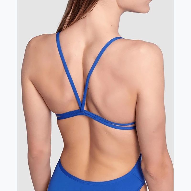 Einteiliger Badeanzug arena Lace Back Solid royal/weiß 8