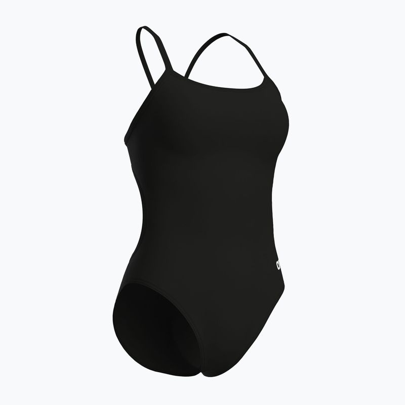 Einteiliger Badeanzug arena Lace Back Solid schwarz/weiß 3