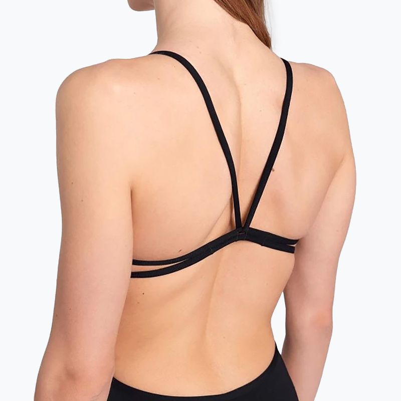 Einteiliger Badeanzug arena Lace Back Solid schwarz/weiß 8