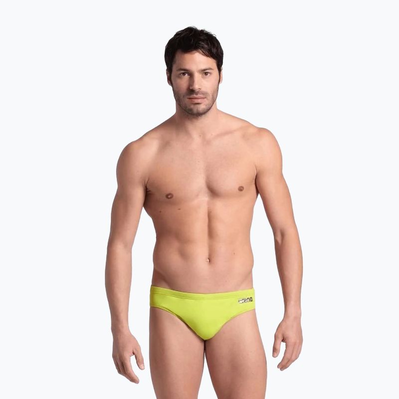Men's arena Team Swim Briefs Solid soft green