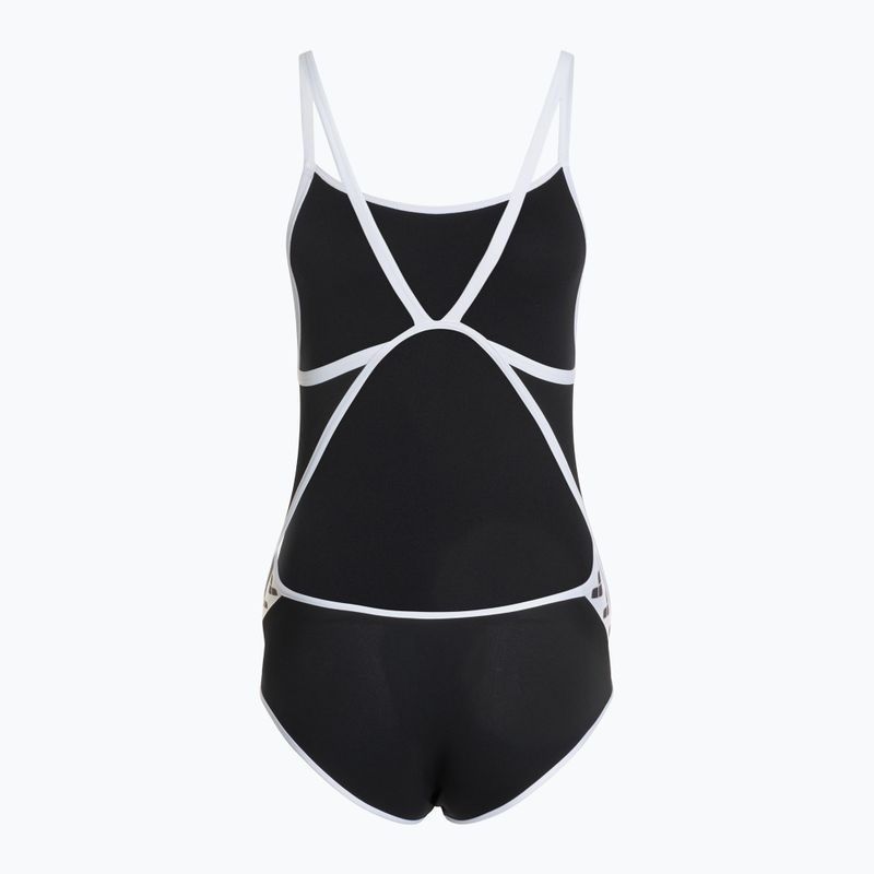 Badeanzug Damen arena Icons Super Fly Back Solid black / white 2