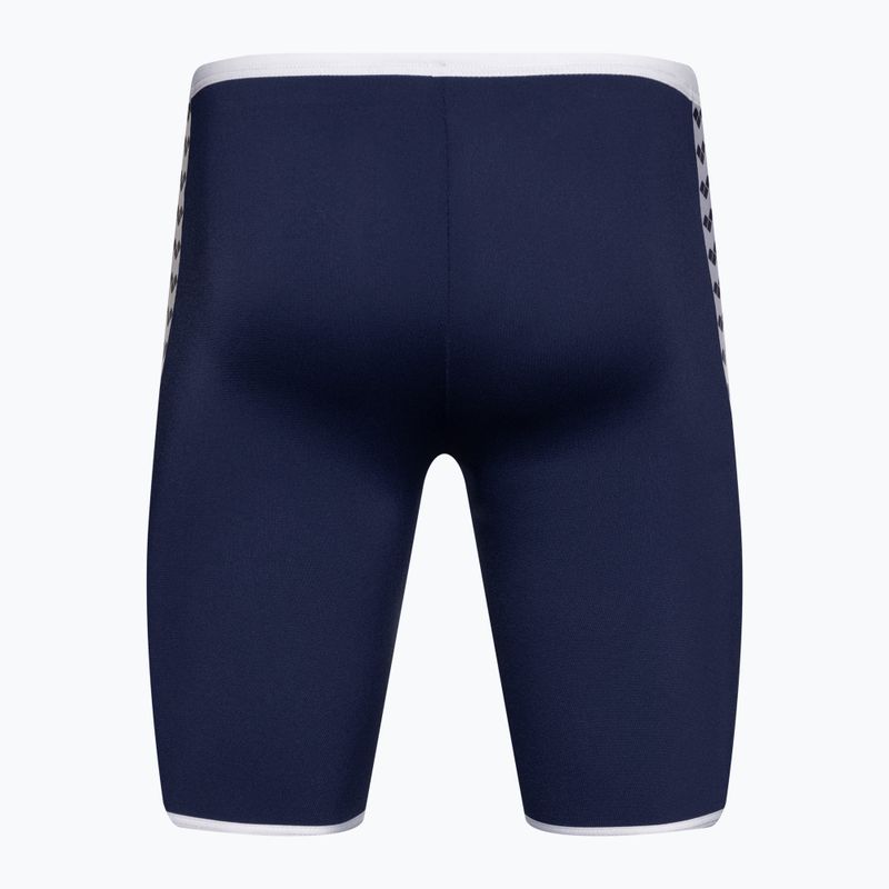 Men's arena Icons Swim Jammer Solid navy/weiß 2