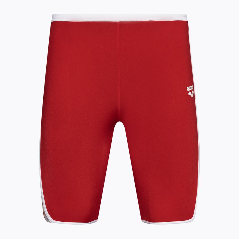 Men's arena Icons Swim Jammer Solid rot/weiß