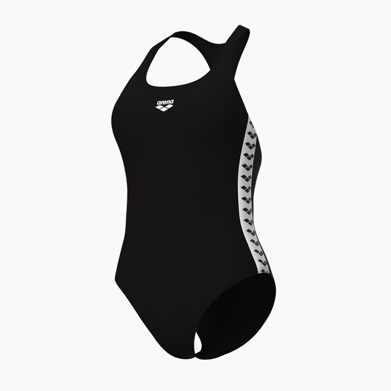 Badeanzug Damen arena Icons Racer Back Solid black / white 3