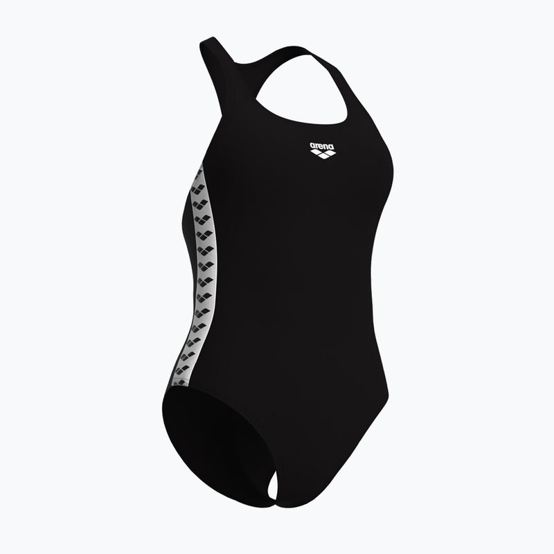 Badeanzug Damen arena Icons Racer Back Solid black / white 4