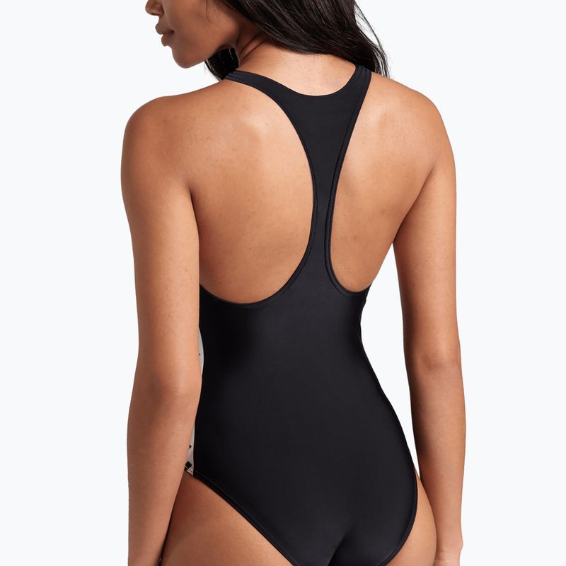 Badeanzug Damen arena Icons Racer Back Solid black / white 9