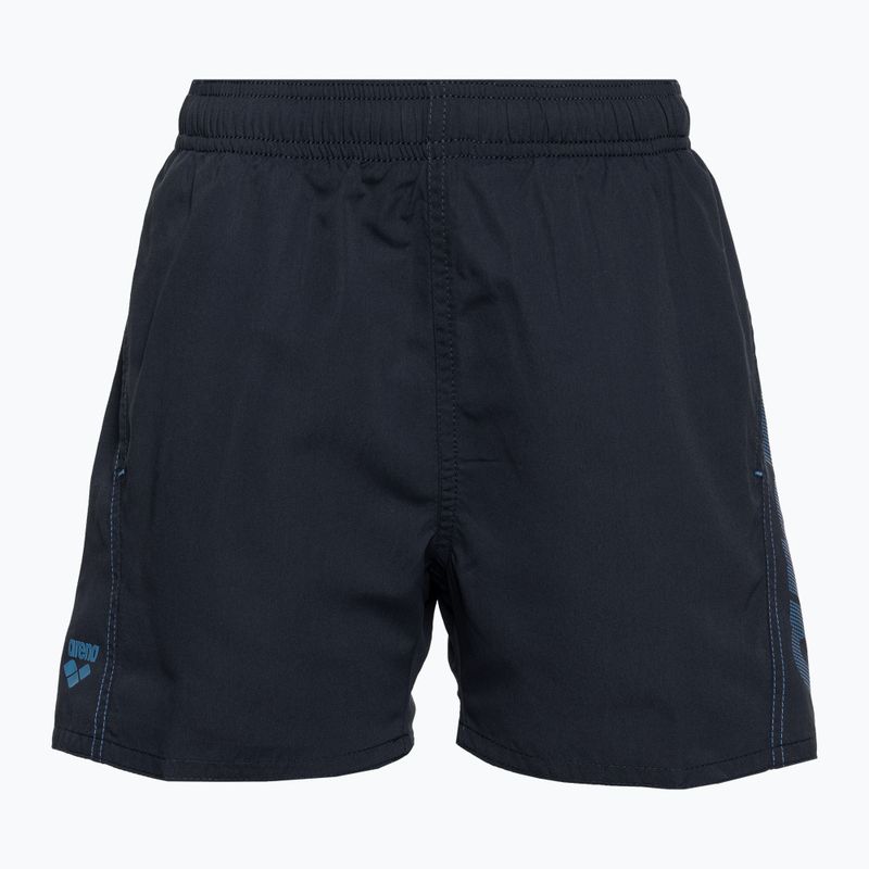 Arena Fundamentals Logo JR Boxer R navy/türkis Kinderschwimmunterhose