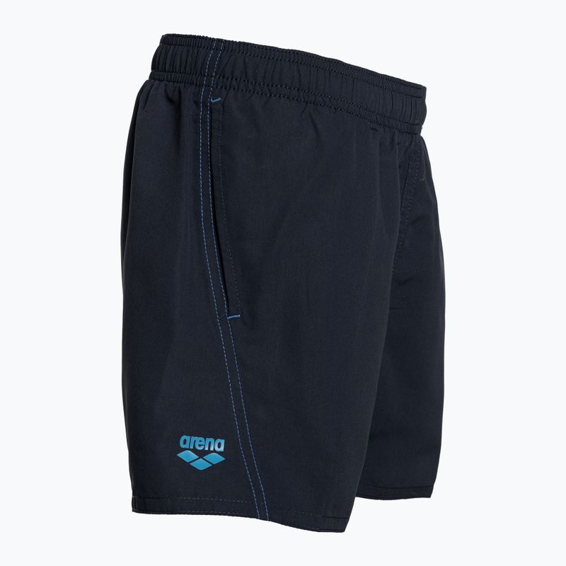 Arena Fundamentals Logo JR Boxer R navy/türkis Kinderschwimmunterhose 3