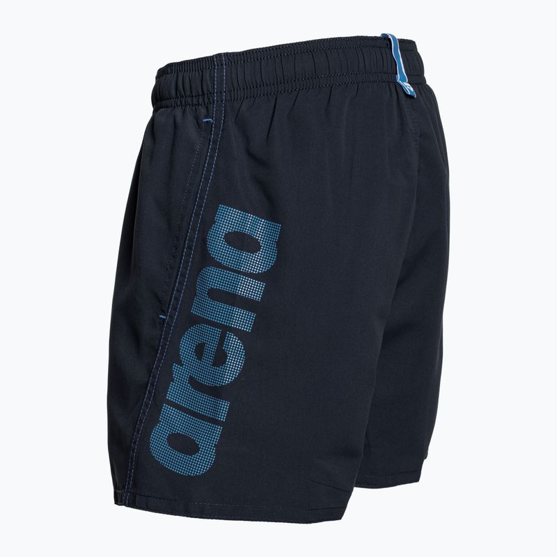 Arena Fundamentals Logo JR Boxer R navy/türkis Kinderschwimmunterhose 4