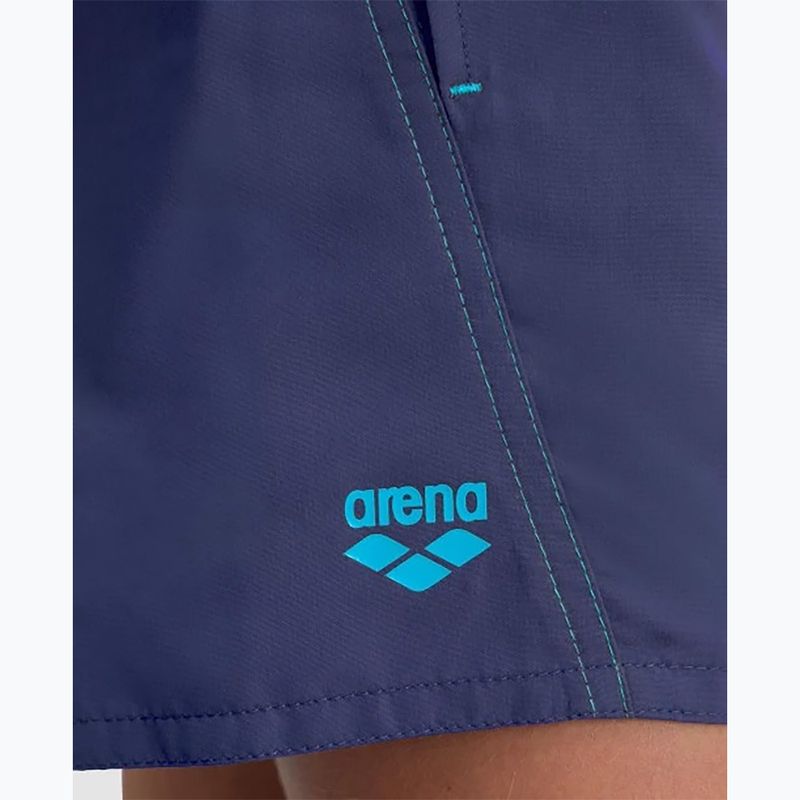 Arena Fundamentals Logo JR Boxer R navy/türkis Kinderschwimmunterhose 9