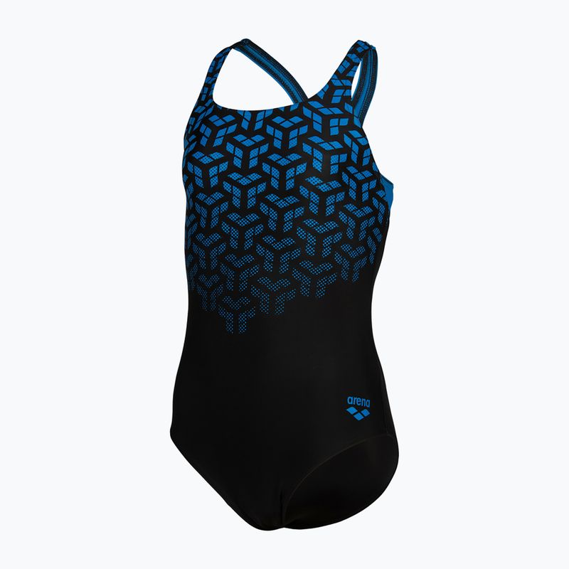 Kinder Badeanzug einteilig arena Kikko V Swim Pro Back schwarz/blau Porzellan 2