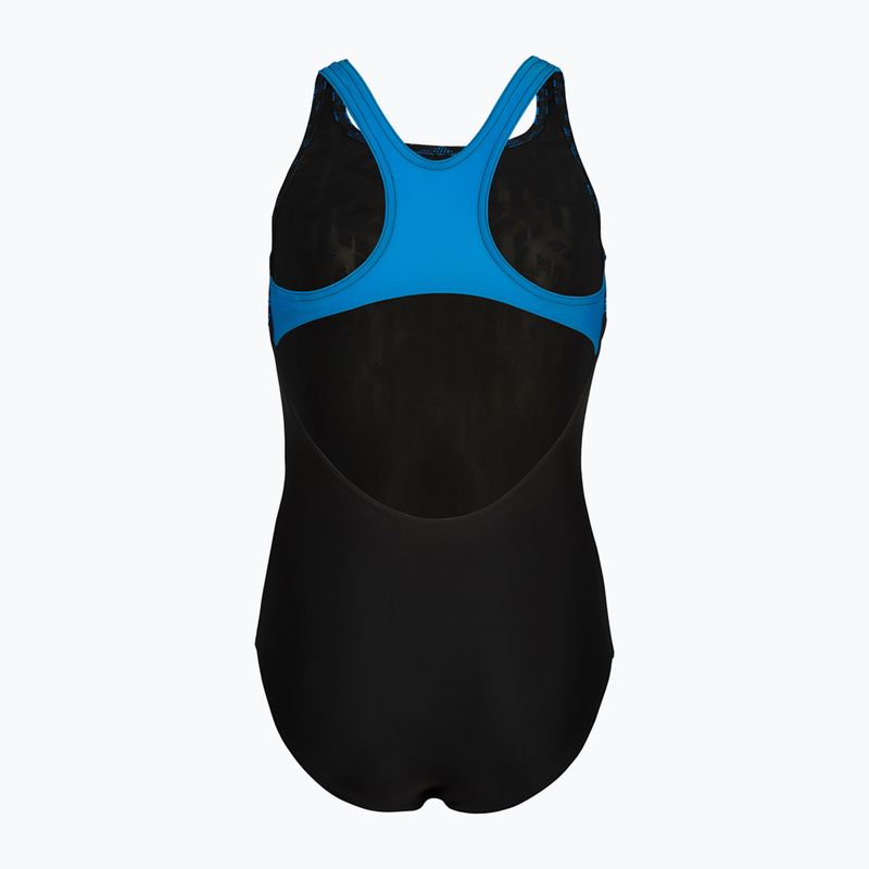 Kinder Badeanzug einteilig arena Kikko V Swim Pro Back schwarz/blau Porzellan 3