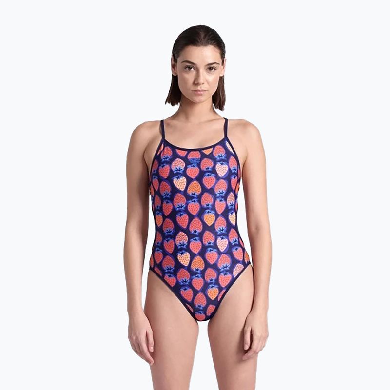Einteiliger Badeanzug arena Reversible Swimsuit Challenge Back navy/multi 8