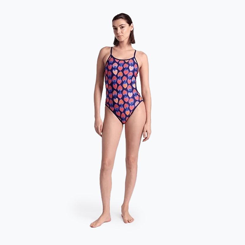 Einteiliger Badeanzug arena Reversible Swimsuit Challenge Back navy/multi 10