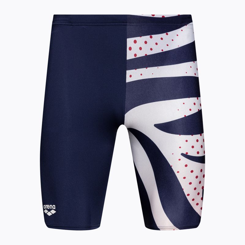 Men's arena Multi Stripes Swim Jammer navy/white multi