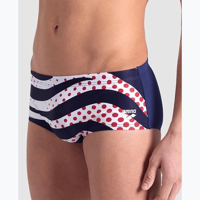 Men's arena swim boxers Multi Stripes Swim Low Waist Short navy multi 7