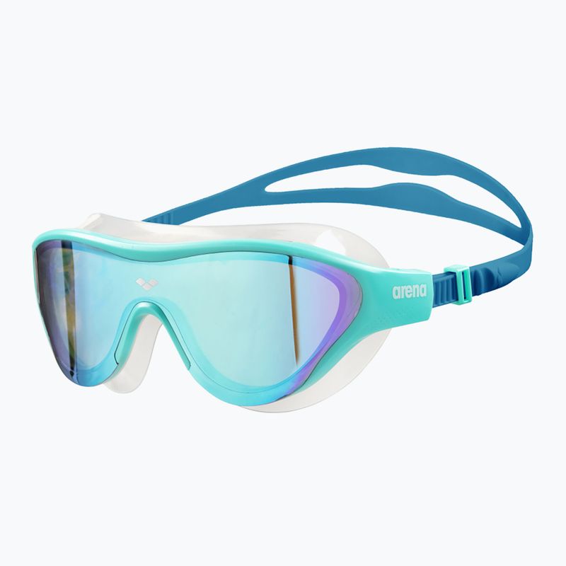 Schwimmmaske Taucherbrille arena The One Mask Mirror blue/water/blue cosmo 2