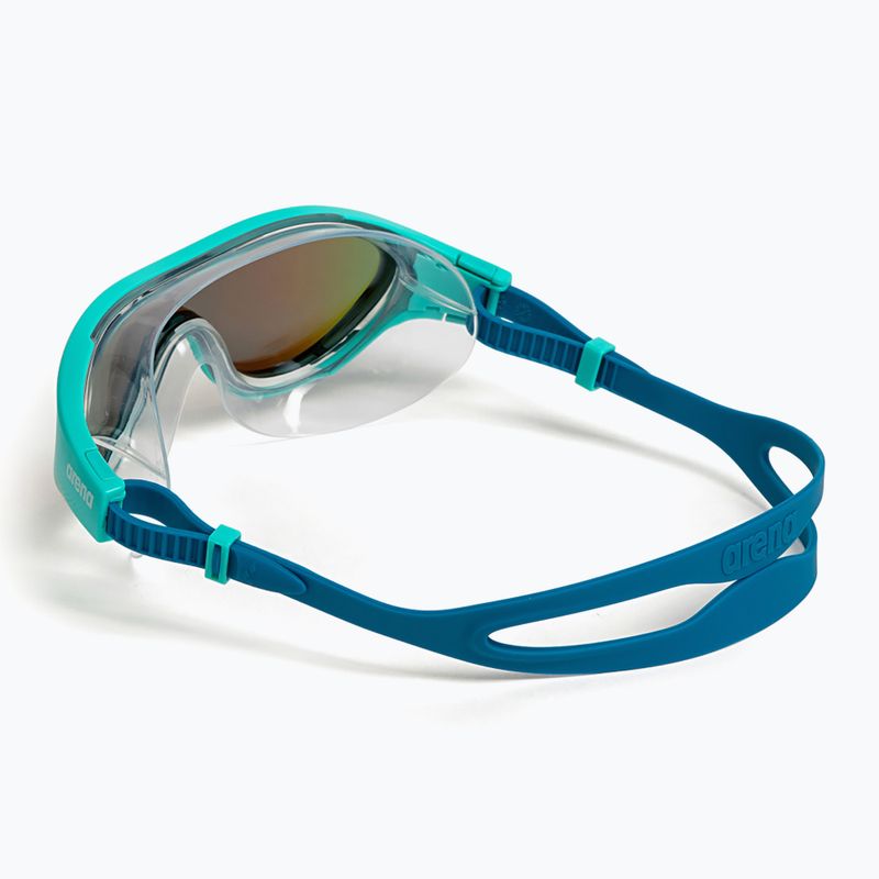 Schwimmmaske Taucherbrille arena The One Mask Mirror blue/water/blue cosmo 5