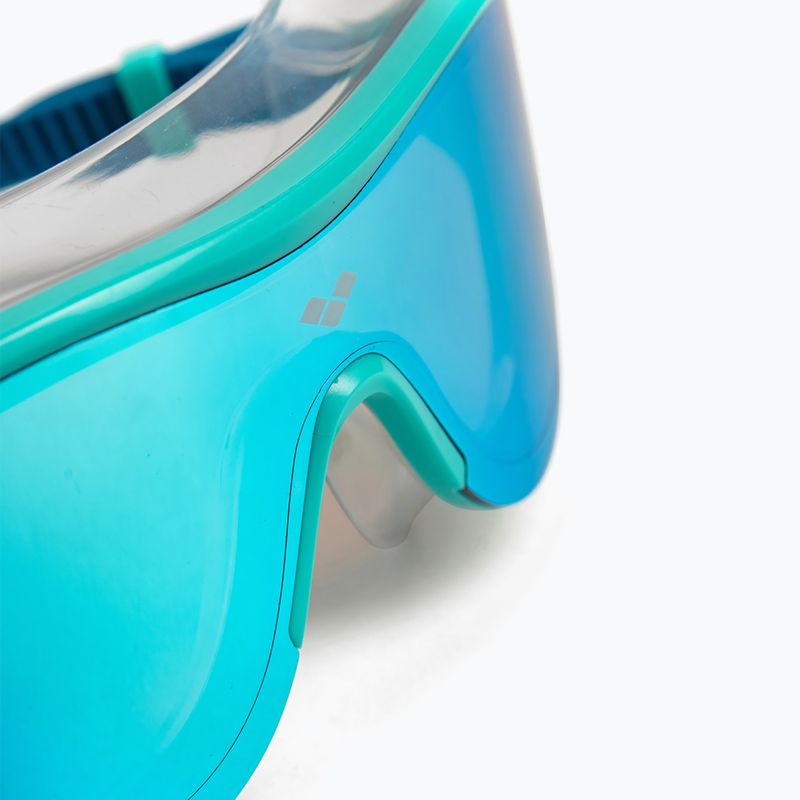 Schwimmmaske Taucherbrille arena The One Mask Mirror blue/water/blue cosmo 6