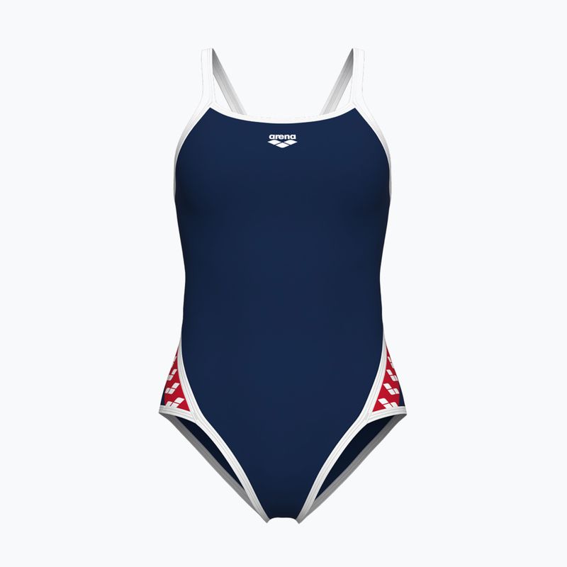 Badeanzug Damen arena Icons Super Fly Back Solid navy / white / red multi