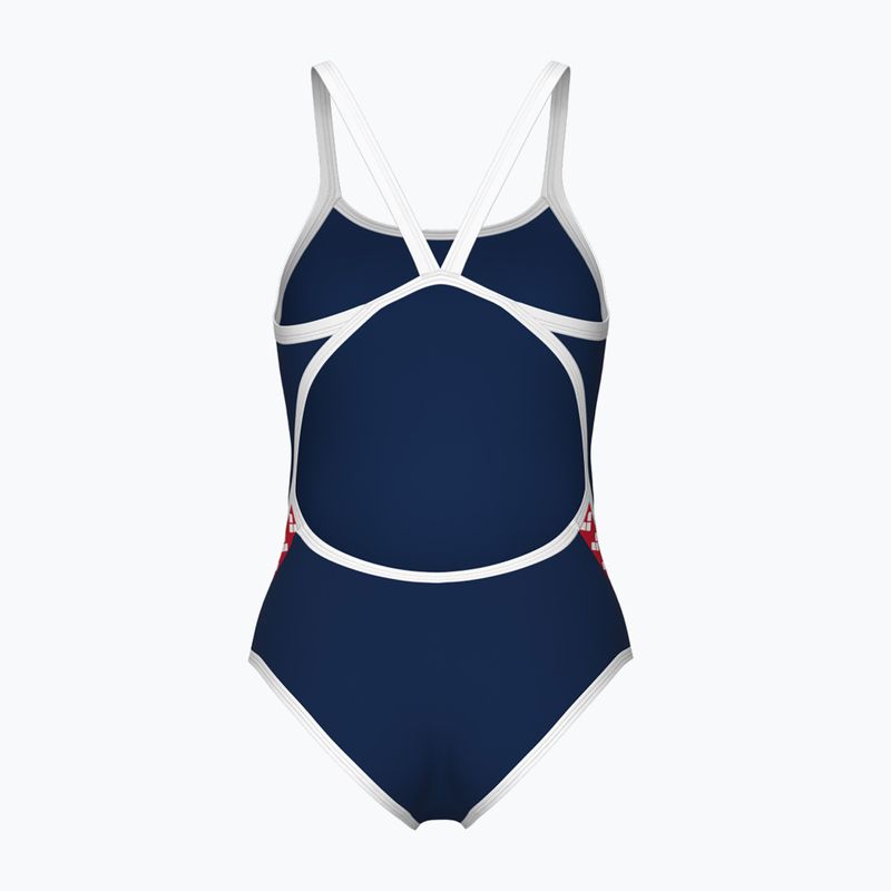 Badeanzug Damen arena Icons Super Fly Back Solid navy / white / red multi 2