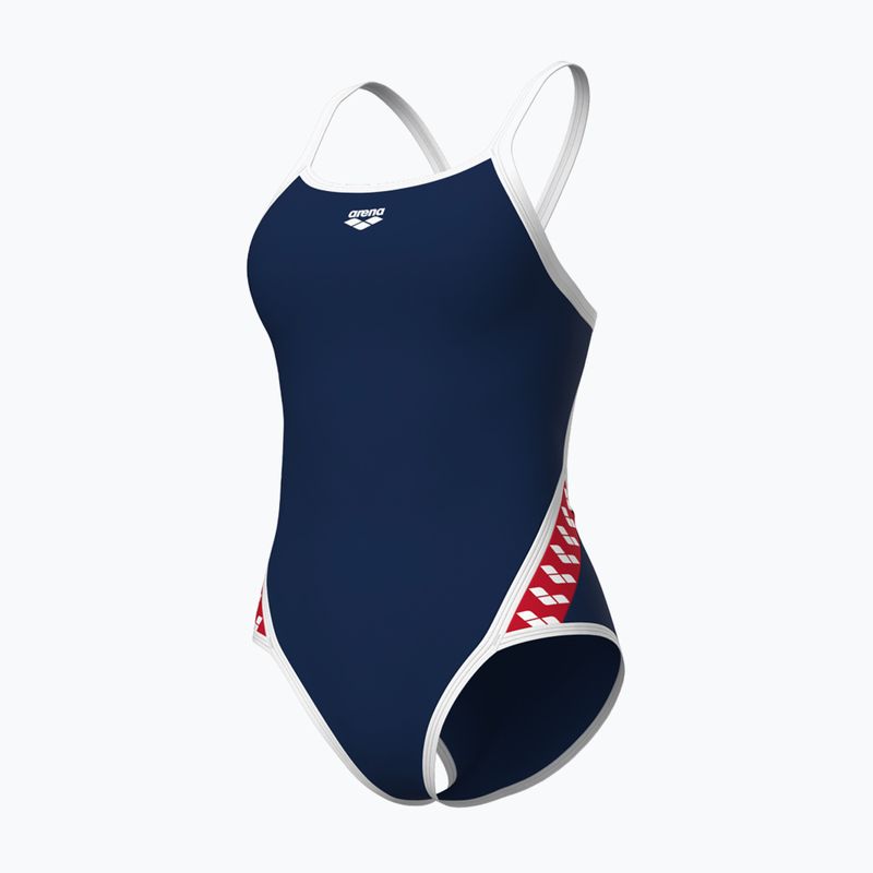 Badeanzug Damen arena Icons Super Fly Back Solid navy / white / red multi 3