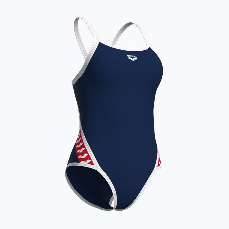 Badeanzug Damen arena Icons Super Fly Back Solid navy / white / red multi 4