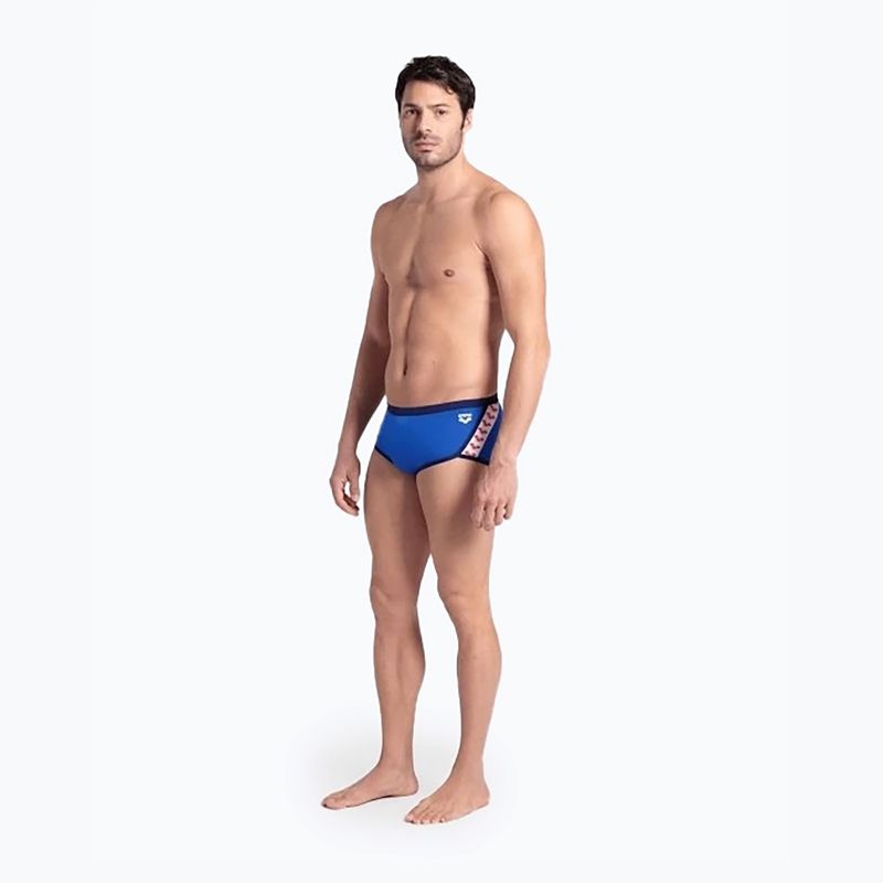 Men's arena Icons Swim Low Waist Short Solid royal/navy swim briefs 2