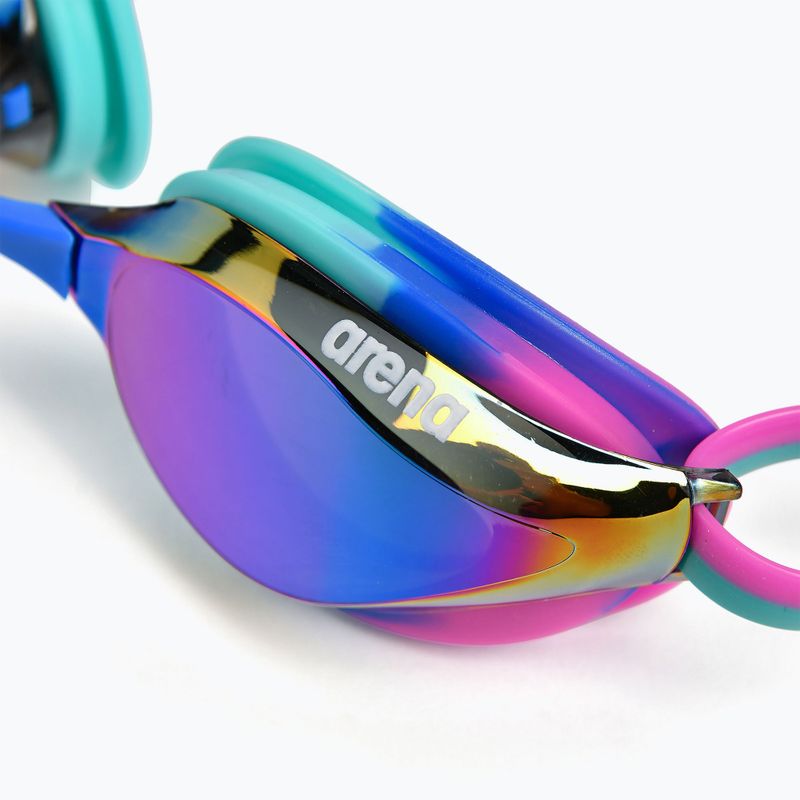 Schwimmbrille arena Python Mirror turquoise/water/fuchsia 6