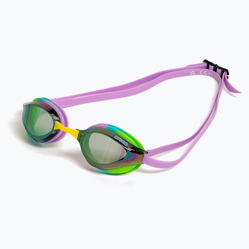 Arena Python Mirror silber/weiß/fuchsia Schwimmbrille 10