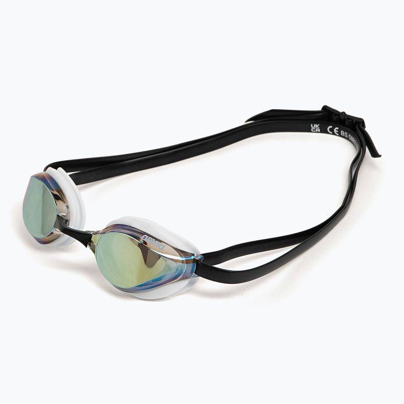 Schwimmbrille arena Python Mirror gold / white / black