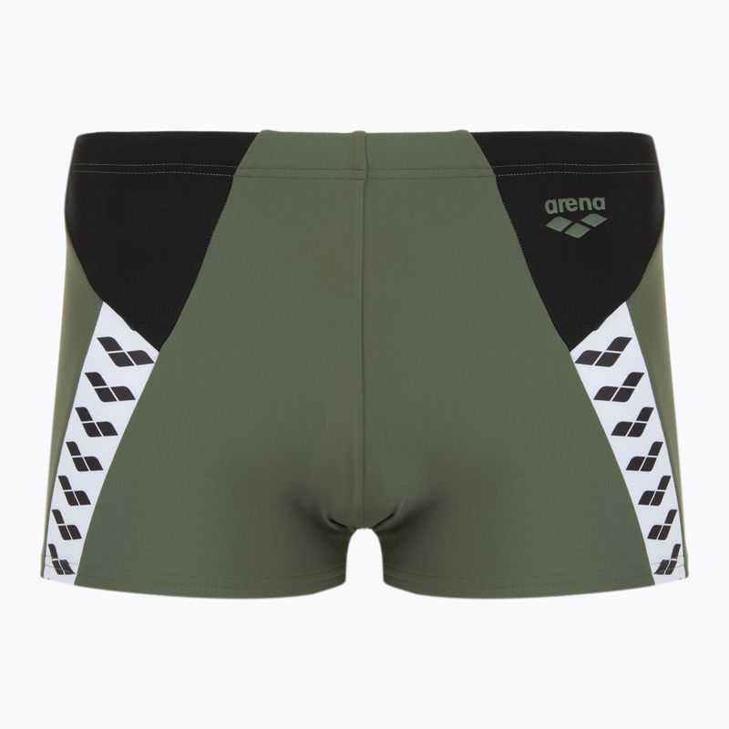 Schwimm-Boxershorts Herren arena Stripe Swim Short sage/black/multi
