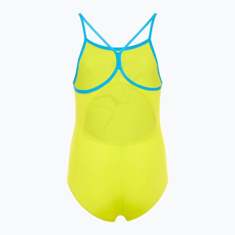 Badeanzug Kinder arena Star Graphic Lightdrop Back soft green / turquoise 2
