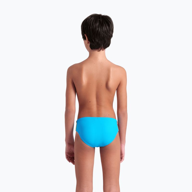 Kinder arena Badeslip Solid türkis/softgrün/calypso