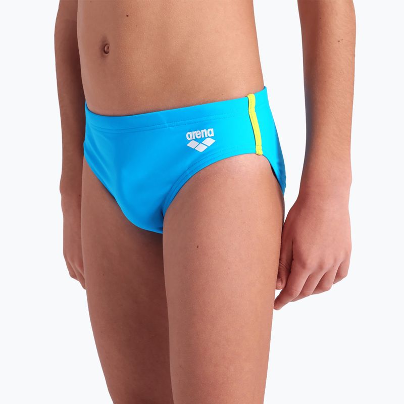 Kinder arena Badeslip Solid türkis/softgrün/calypso