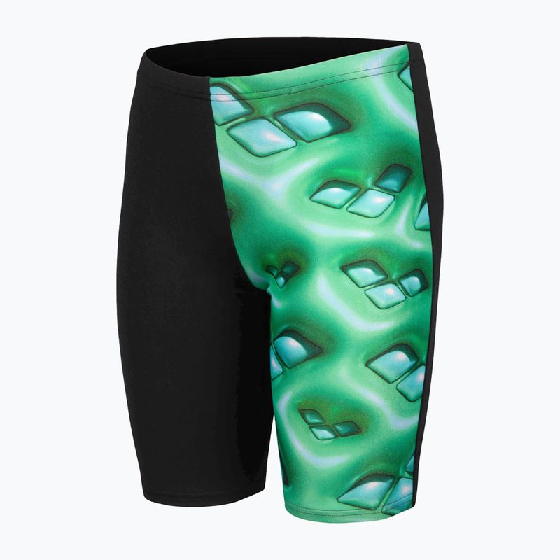 Kinder arena Foam Swim Jammer schwarz/soft green multi
