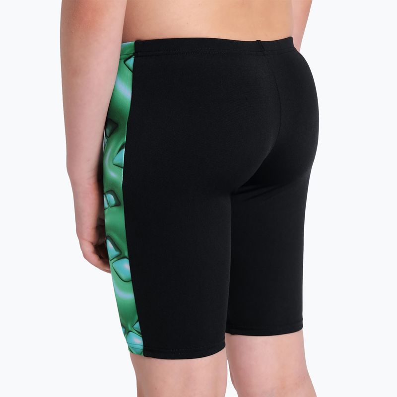 Kinder arena Foam Swim Jammer schwarz/soft green multi