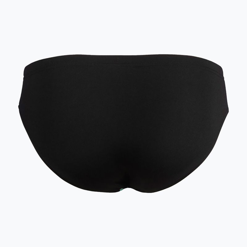 Schwimmslips Kinder arena Foam Swim Briefs black/soft green multi 2