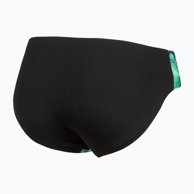 Kinder arena Foam Swim Briefs schwarz/soft green multi