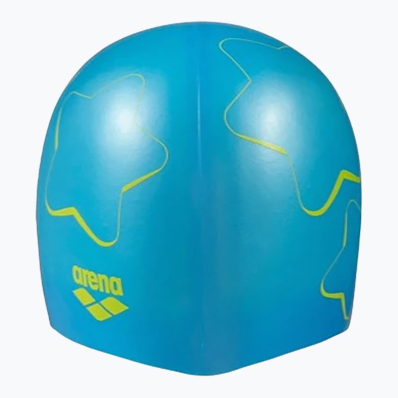 Schwimmkappe Badehaube Kinder arena Print star graphic / turquois 2