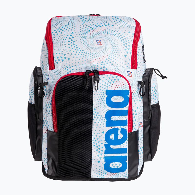 Arena Spiky III 45 l Allover fireflow / weißer Schwimmrucksack