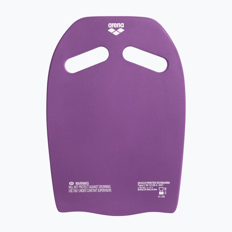 Arena Printed Kickboard Pflaume/Kunstlimette Schwimmbrett
