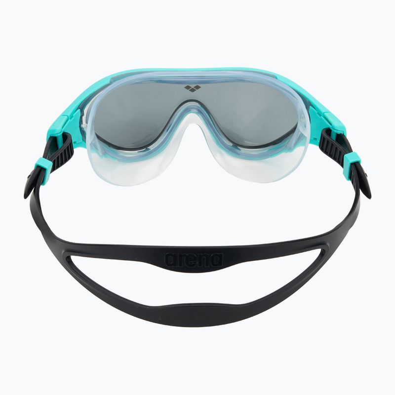 Kinderschwimmmaske arena The One Mask dark smoke/ water/ black 4