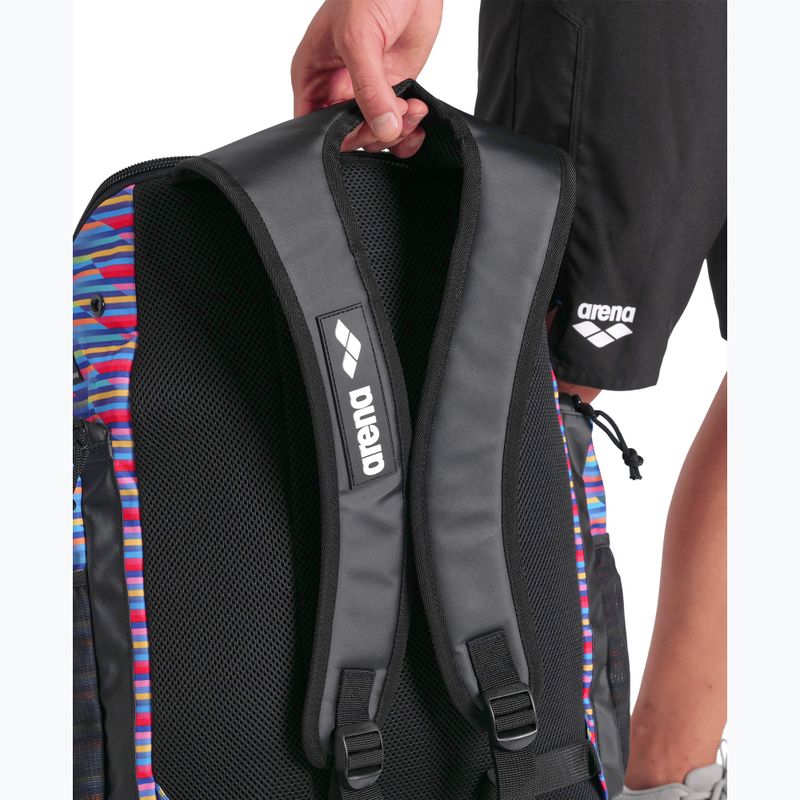 Arena Spiky III 45 l Allover-Rennstreifen Schwimmrucksack 6
